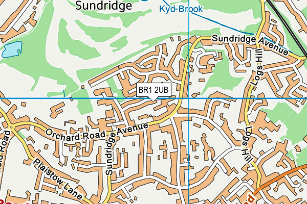 BR1 2UB map - OS VectorMap District (Ordnance Survey)