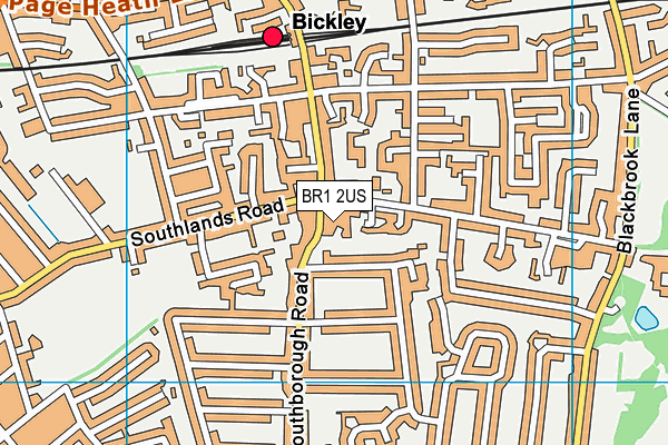 BR1 2US map - OS VectorMap District (Ordnance Survey)