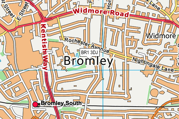 BR1 3DJ map - OS VectorMap District (Ordnance Survey)