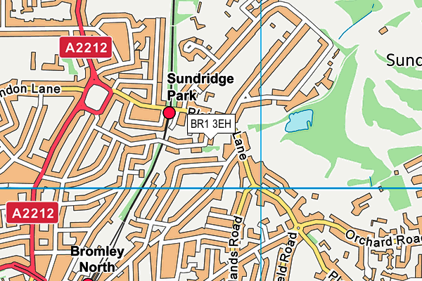 BR1 3EH map - OS VectorMap District (Ordnance Survey)
