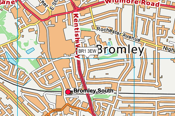 BR1 3EW map - OS VectorMap District (Ordnance Survey)
