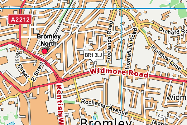 BR1 3LJ map - OS VectorMap District (Ordnance Survey)