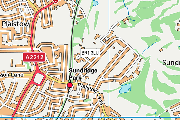 BR1 3LU map - OS VectorMap District (Ordnance Survey)