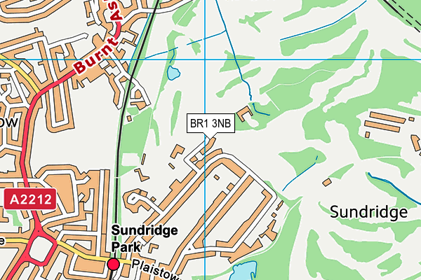 BR1 3NB map - OS VectorMap District (Ordnance Survey)