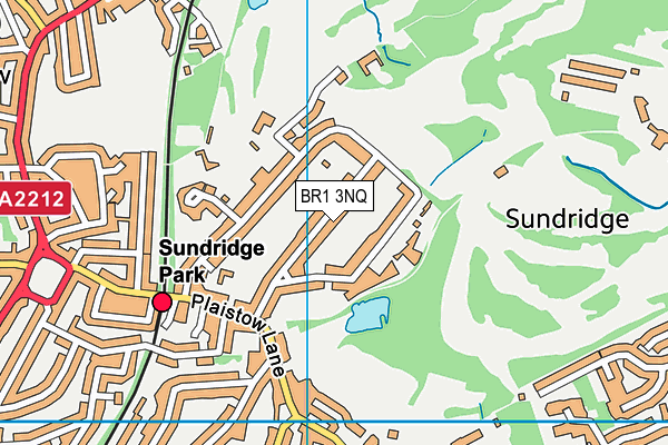 BR1 3NQ map - OS VectorMap District (Ordnance Survey)