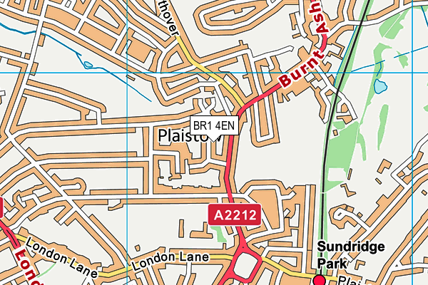 BR1 4EN map - OS VectorMap District (Ordnance Survey)