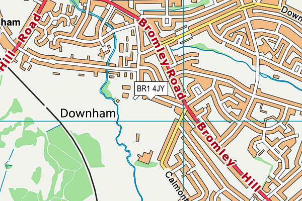 Ten-em-bee Sports Development Centre map (BR1 4JY) - OS VectorMap District (Ordnance Survey)