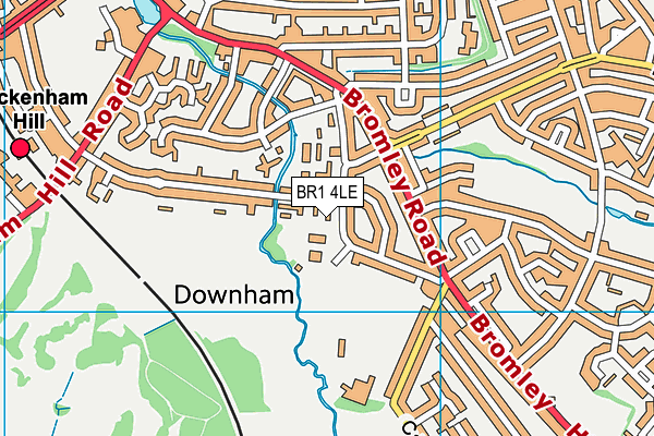 BR1 4LE map - OS VectorMap District (Ordnance Survey)