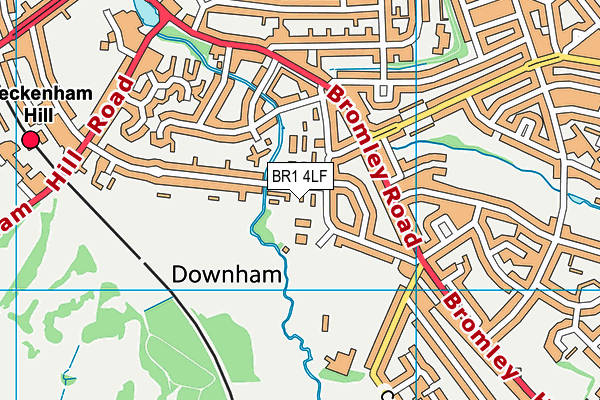 BR1 4LF map - OS VectorMap District (Ordnance Survey)