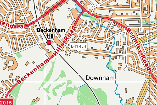 BR1 4LH map - OS VectorMap District (Ordnance Survey)