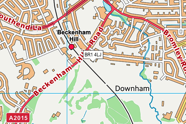 BR1 4LJ map - OS VectorMap District (Ordnance Survey)