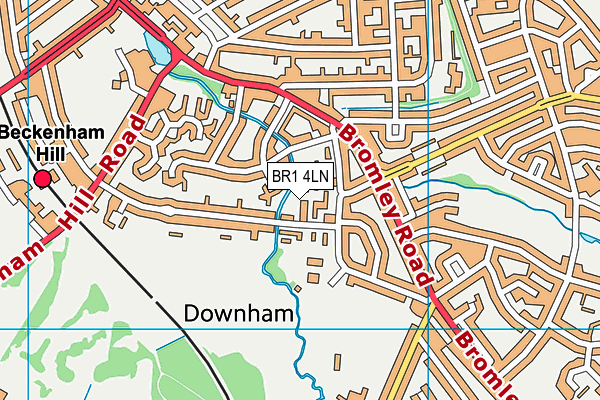 BR1 4LN map - OS VectorMap District (Ordnance Survey)