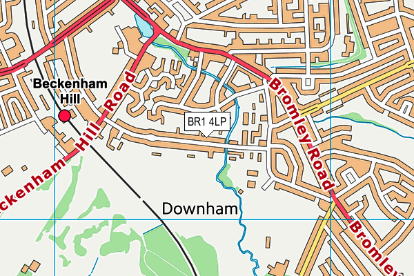 BR1 4LP map - OS VectorMap District (Ordnance Survey)