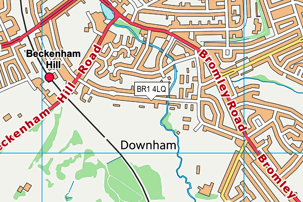 BR1 4LQ map - OS VectorMap District (Ordnance Survey)