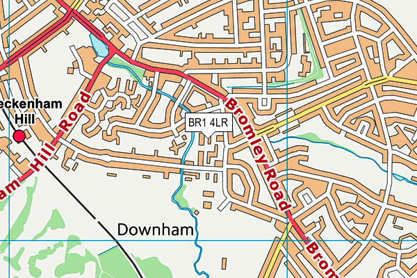 BR1 4LR map - OS VectorMap District (Ordnance Survey)