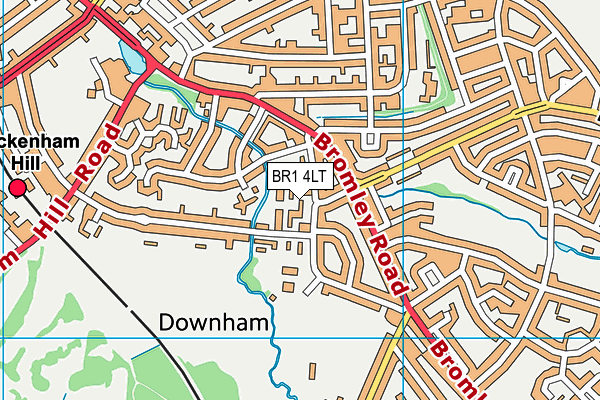 BR1 4LT map - OS VectorMap District (Ordnance Survey)