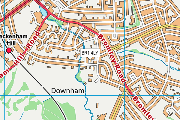 BR1 4LY map - OS VectorMap District (Ordnance Survey)