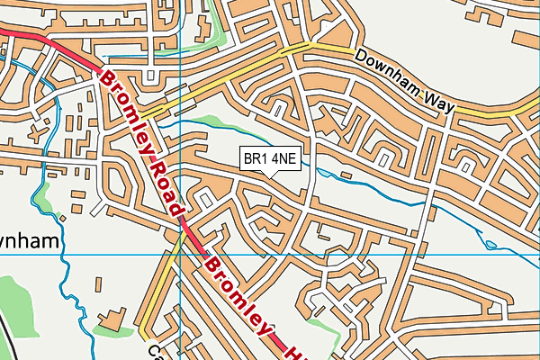 BR1 4NE map - OS VectorMap District (Ordnance Survey)