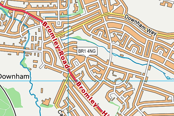 BR1 4NG map - OS VectorMap District (Ordnance Survey)