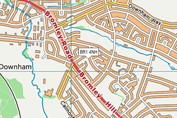 BR1 4NH map - OS VectorMap District (Ordnance Survey)