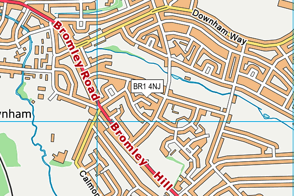 BR1 4NJ map - OS VectorMap District (Ordnance Survey)
