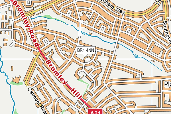 BR1 4NN map - OS VectorMap District (Ordnance Survey)