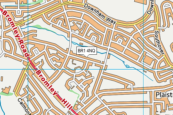 BR1 4NQ map - OS VectorMap District (Ordnance Survey)