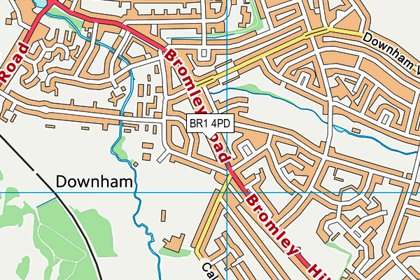 BR1 4PD map - OS VectorMap District (Ordnance Survey)