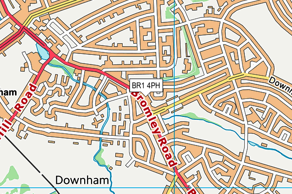 BR1 4PH map - OS VectorMap District (Ordnance Survey)