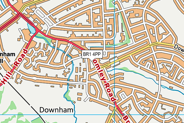 BR1 4PP map - OS VectorMap District (Ordnance Survey)