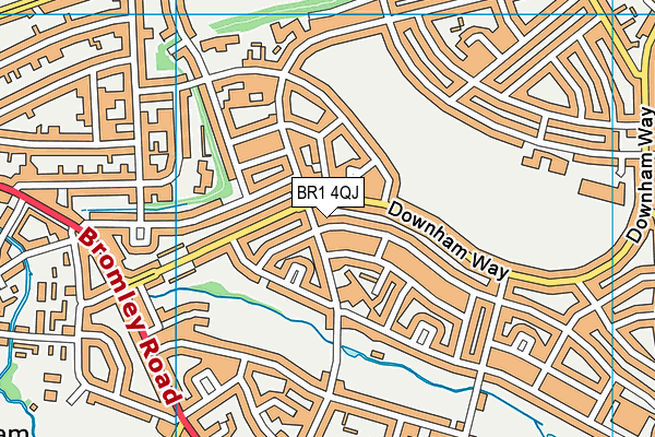 BR1 4QJ map - OS VectorMap District (Ordnance Survey)