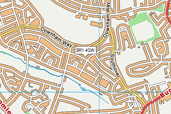BR1 4QW map - OS VectorMap District (Ordnance Survey)