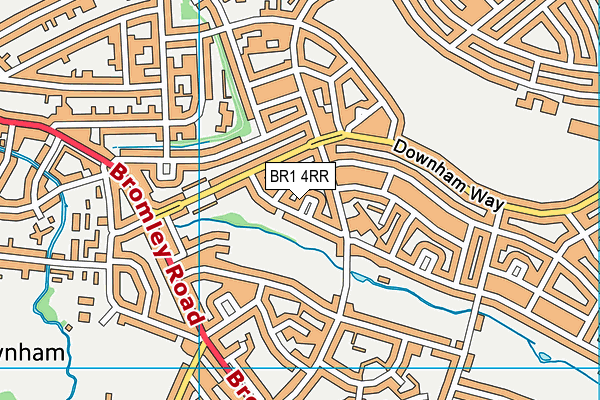 BR1 4RR map - OS VectorMap District (Ordnance Survey)