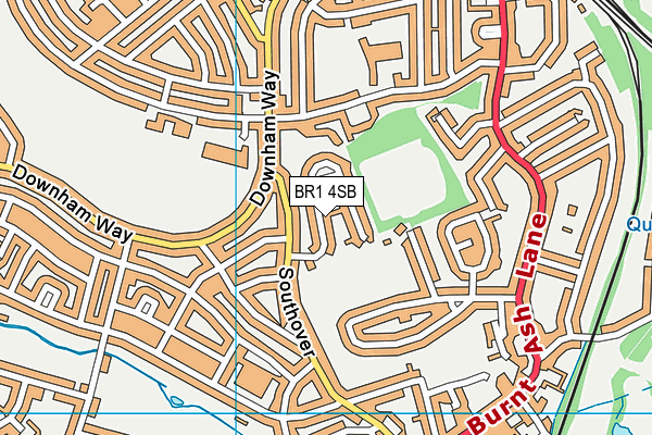 BR1 4SB map - OS VectorMap District (Ordnance Survey)