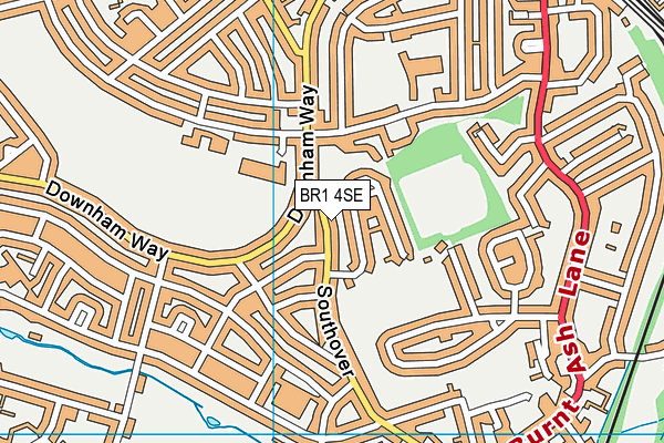 BR1 4SE map - OS VectorMap District (Ordnance Survey)