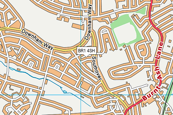 BR1 4SH map - OS VectorMap District (Ordnance Survey)