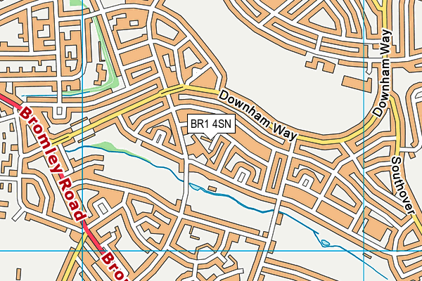 BR1 4SN map - OS VectorMap District (Ordnance Survey)