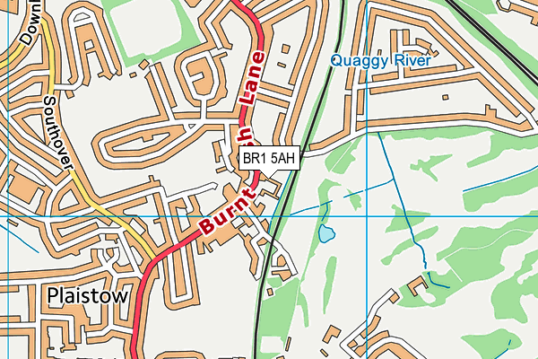 BR1 5AH map - OS VectorMap District (Ordnance Survey)