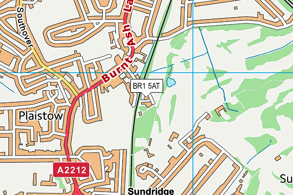 BR1 5AT map - OS VectorMap District (Ordnance Survey)
