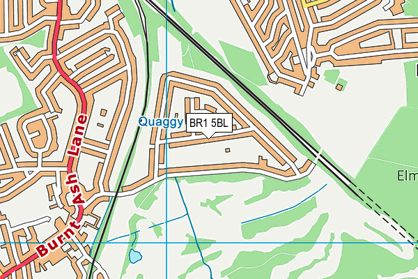 BR1 5BL map - OS VectorMap District (Ordnance Survey)