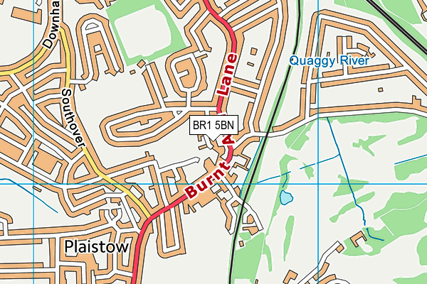 BR1 5BN map - OS VectorMap District (Ordnance Survey)