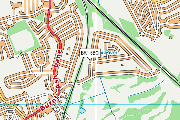 BR1 5BQ map - OS VectorMap District (Ordnance Survey)