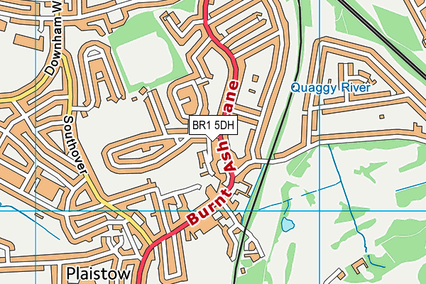 BR1 5DH map - OS VectorMap District (Ordnance Survey)