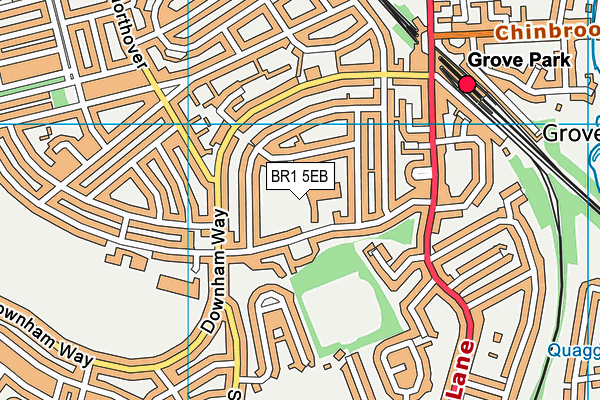 BR1 5EB map - OS VectorMap District (Ordnance Survey)
