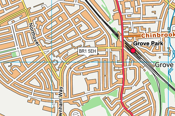 BR1 5EH map - OS VectorMap District (Ordnance Survey)