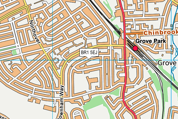 BR1 5EJ map - OS VectorMap District (Ordnance Survey)