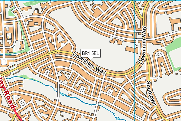 BR1 5EL map - OS VectorMap District (Ordnance Survey)