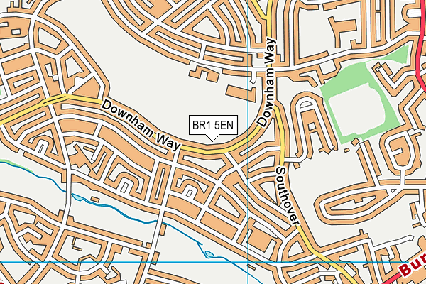 BR1 5EN map - OS VectorMap District (Ordnance Survey)