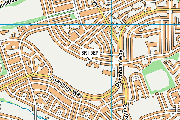 Downham Health & Leisure Centre map (BR1 5EP) - OS VectorMap District (Ordnance Survey)