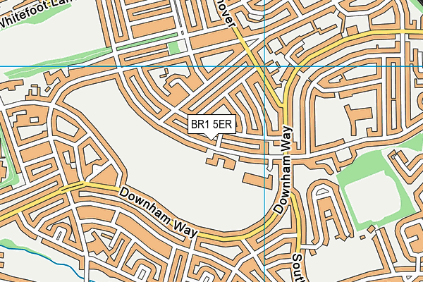 BR1 5ER map - OS VectorMap District (Ordnance Survey)